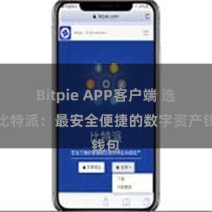 Bitpie APP客户端 选择比特派：最安全便捷的数字资产钱包