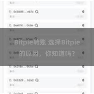 Bitpie转账 选择Bitpie的原因，你知道吗？