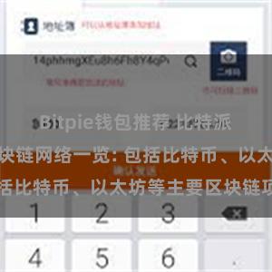 Bitpie钱包推荐 比特派钱包支持的区块链网络一览: 包括比特币、以太坊等主要区块链项目