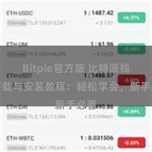 Bitpie官方版 比特派钱包下载与安装教程：轻松学会，新手必看