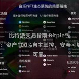 比特派交易指南 Bitpie钱包：资产100%自主掌控，安全可靠。