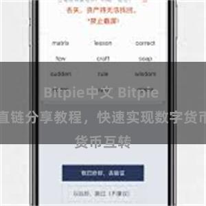 Bitpie中文 Bitpie APP直链分享教程，快速实现数字货币互转