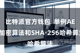 比特派官方钱包  举例AES加密算法和SHA-256哈希算法
