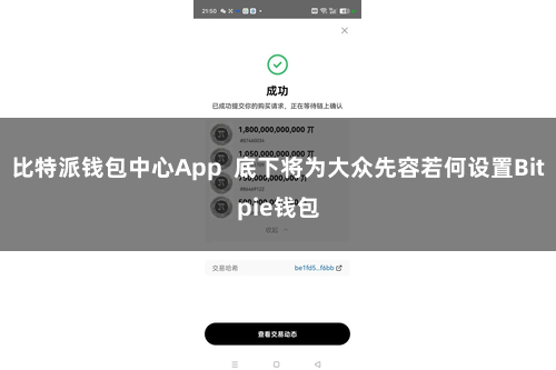 比特派钱包中心App  底下将为大众先容若何设置Bitpie钱包