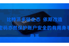 比特派多链生态  依期改造密码亦然保护账户安全的有用身手